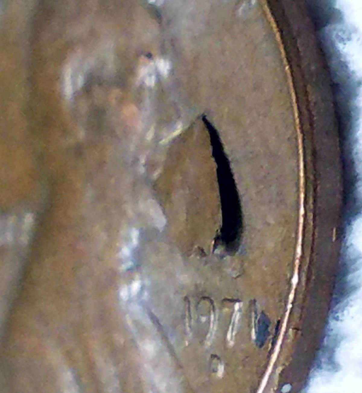 1971-D-Lincoln-Major-Lamination-On-Obverse